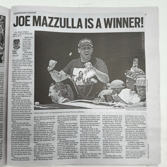 Boston Celtics 6/22/2024 Parade WIN CITY NBA Champions Boston Herald Newspaper - Picture 3 of 6